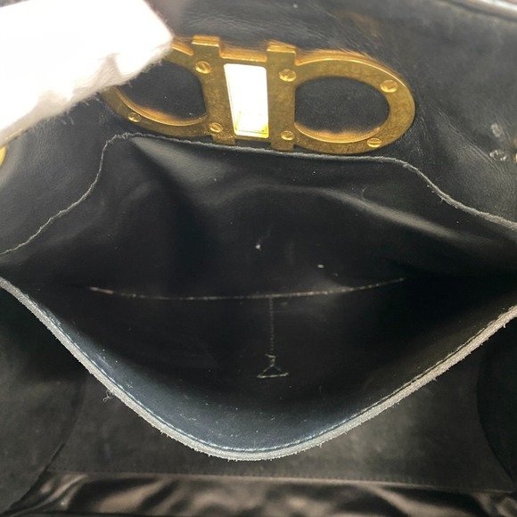 Salvatore Ferragamo quilted chain handbag, Gancini black, for women - Picture 10 of 15